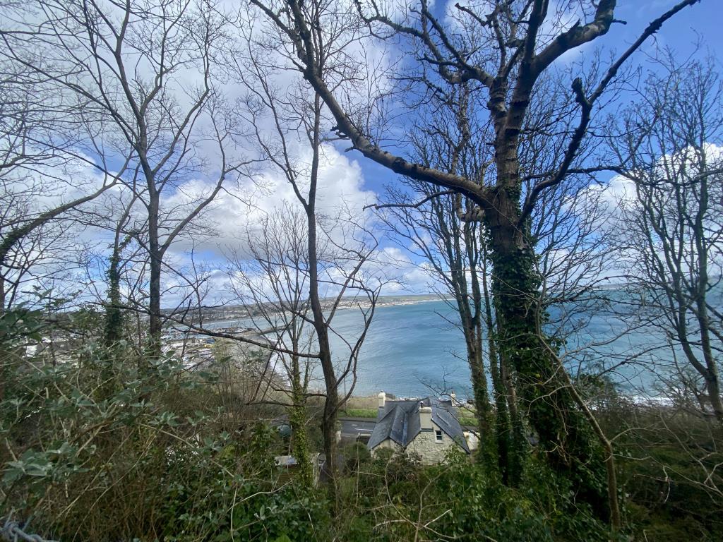 Lot: 139 - DETACHED COMMERCIAL BUILDING WITH SEA VIEWS - View from garden